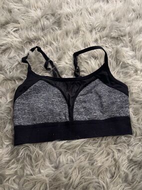 Victoria's Secret Gray & Black Sports Bralette